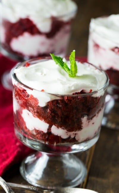 Individual Red Velvet Trifles - Spicy Southern Kitchen