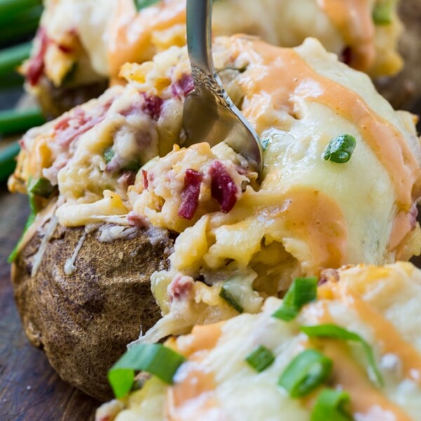 Reuben Stuffed Potatoes