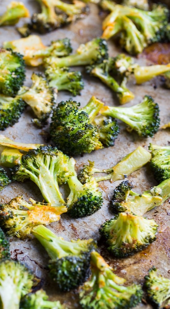 Spicy Roasted Broccoli - so easy and delicious!