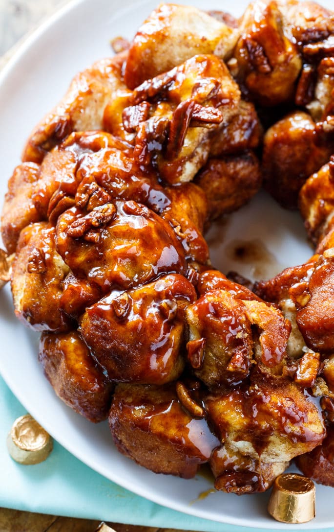 Chocolate-Caramel Monkey Bread- stuffed with Rolo candies