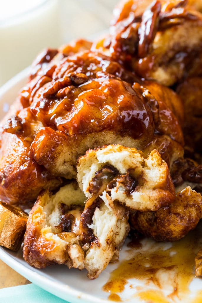 Chocolate-Caramel Monkey Bread- stuffed with rolo candies