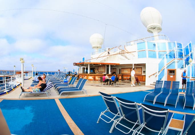 Ruby Princess Cruise - pool area