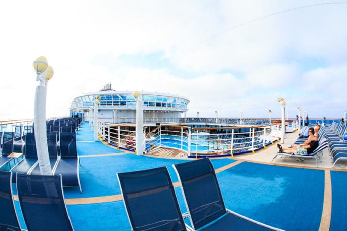 Ruby Princess Cruise- pool deck