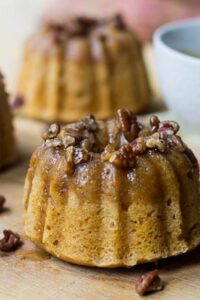 Rum-Glazed Sweet Potato Cakes