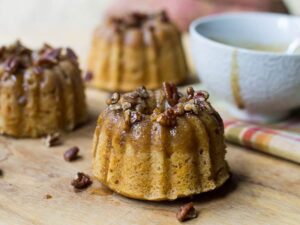 Rum-Glazed Sweet Potato Cakes