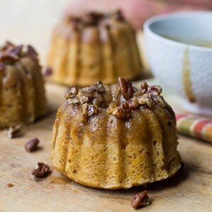 Rum-Glazed Sweet Potato Cakes