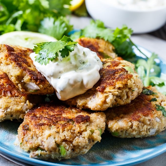 Salmon Croquettes with Cilantro Mayonnaise