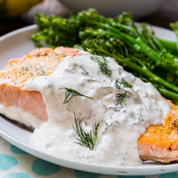 Salmon with Creamy Dill Sauce