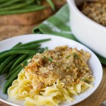 Baked Chicken with Stuffing Mix and Cheese