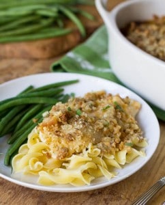 Baked Chicken with Stuffing Mix and Cheese
