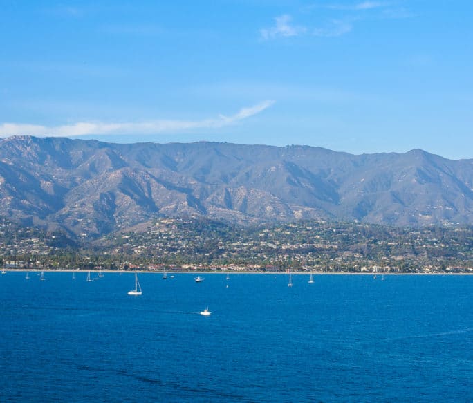 Santa Barbara view from Ruby Princess Cruise