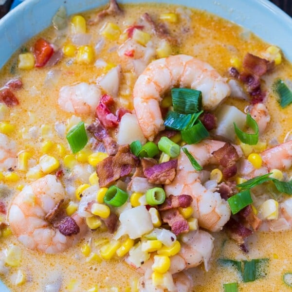 Cajun Shrimp and Corn Chowder