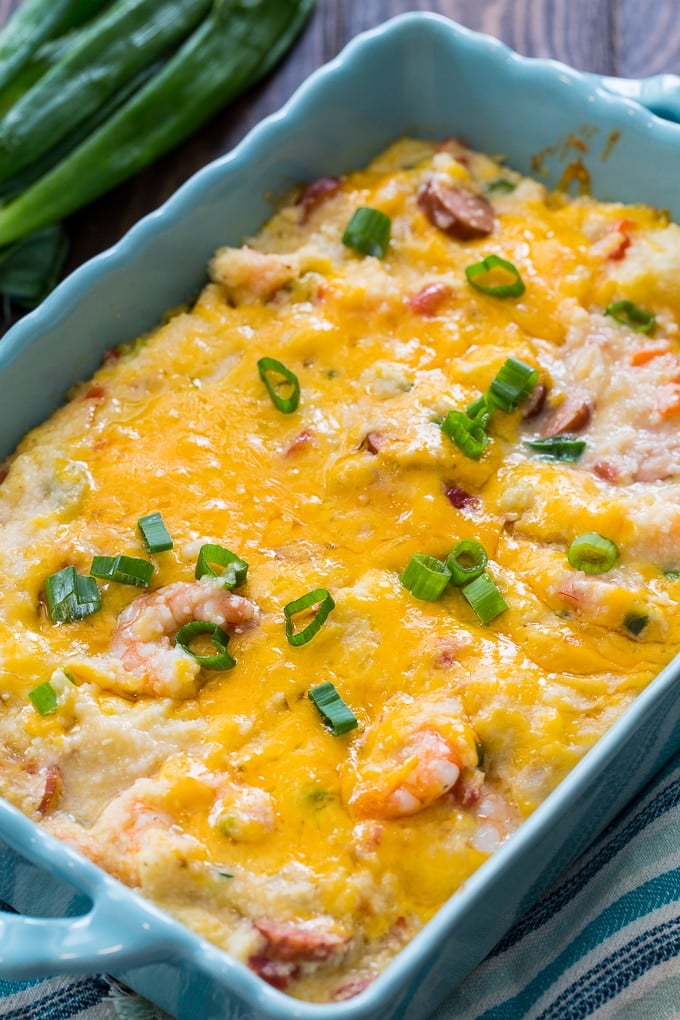 Shrimp and Grits Casserole