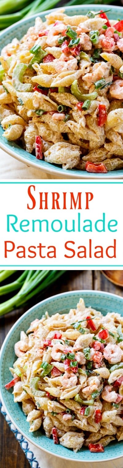 Shrimp Remoulade Pasta Salad - Spicy Southern Kitchen