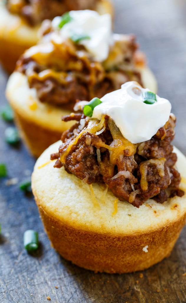 Sloppy Joe Cornbread Muffins