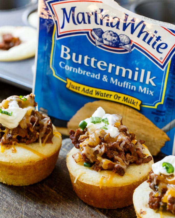 Sloppy Joe Cornbread Muffins