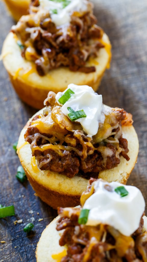 Sloppy Joe Cornbread Muffins