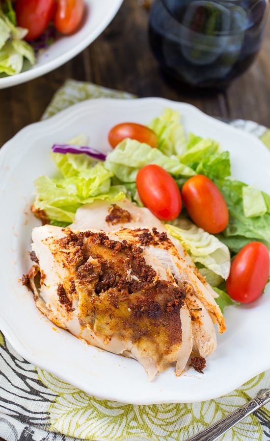 Slow Cooker Spiced Whole Chicken