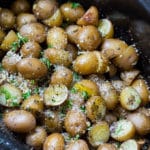 Slow Cooker Garlic Parmesan Potatoes