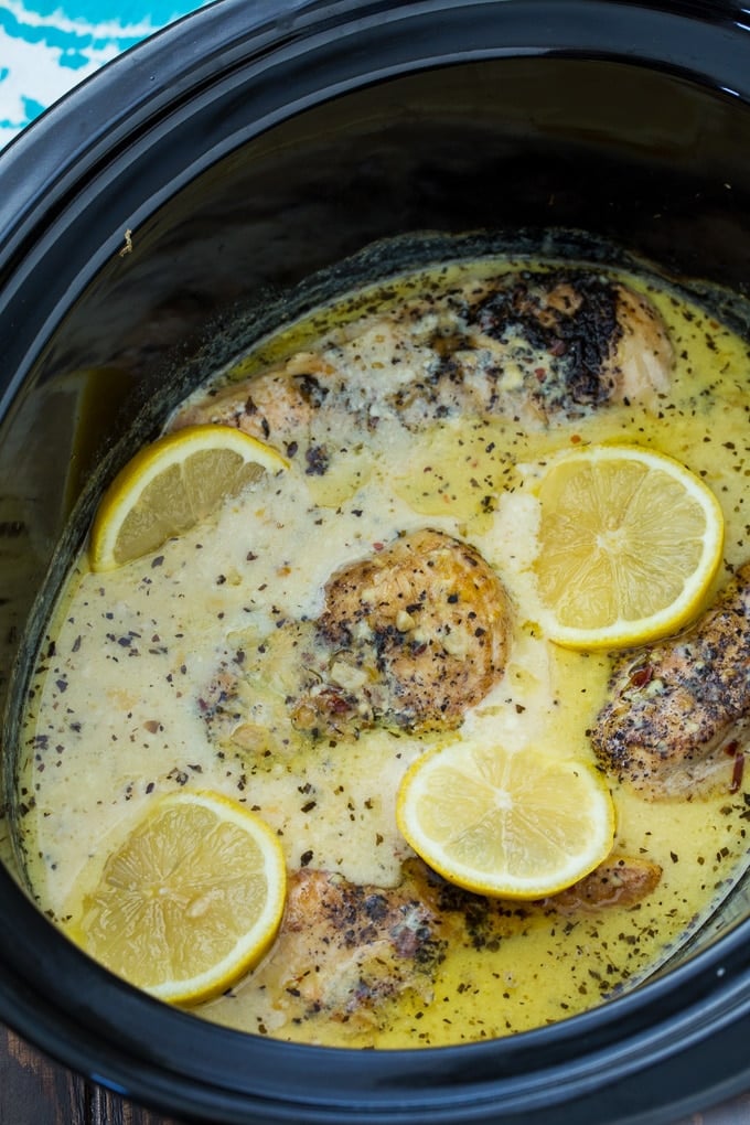 Lemon Chicken made in the slow cooker