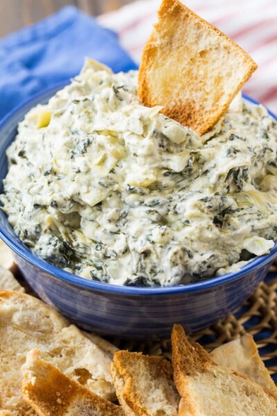 Crock Pot Spinach Artichoke Dip - Spicy Southern Kitchen