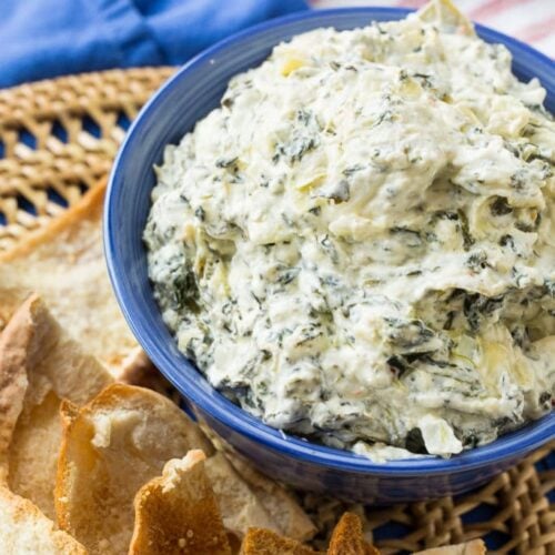 Crock Pot Spinach Artichoke Dip - Spicy Southern Kitchen