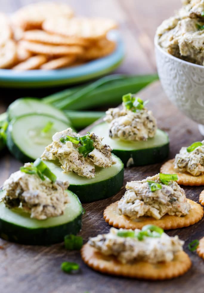 Smoked Oyster Spread- just 4 ingredients and 5 minutes needed to make this delicious appetizer!