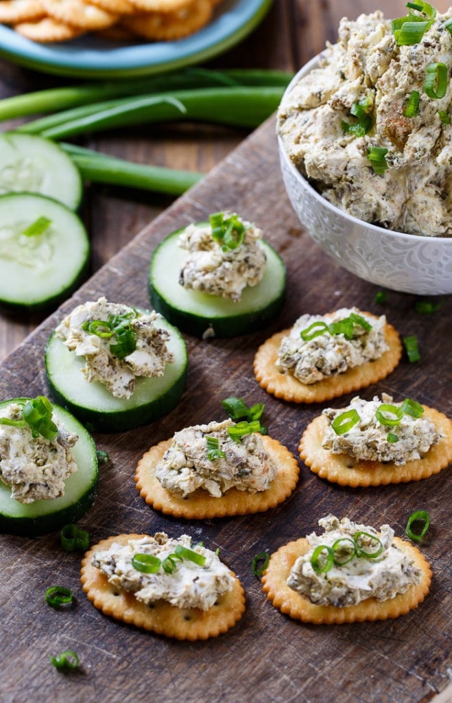 Smoked Oyster Spread- just 4 ingredients and 5 minutes needed to make this delicious appetizer!