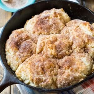 Skillet Snickerdoodle Biscuits