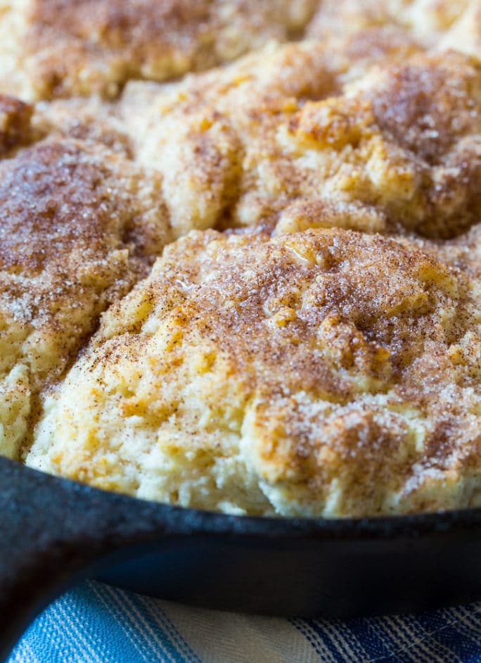 Skillet Snickerdoodle Biscuits