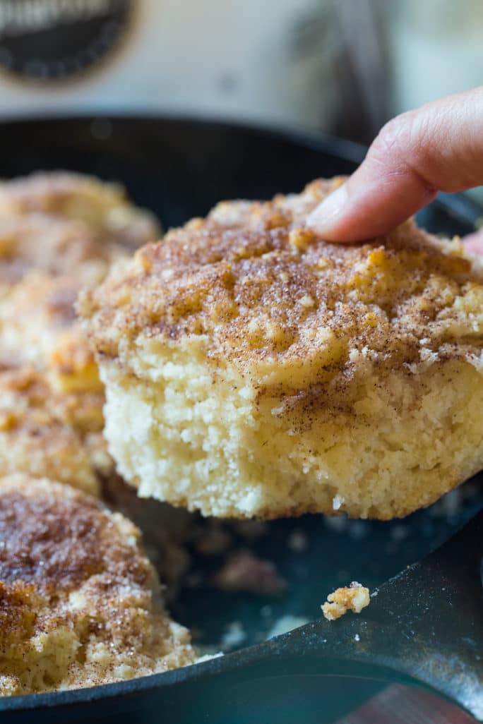 Skillet Snickerdoodle Biscuits