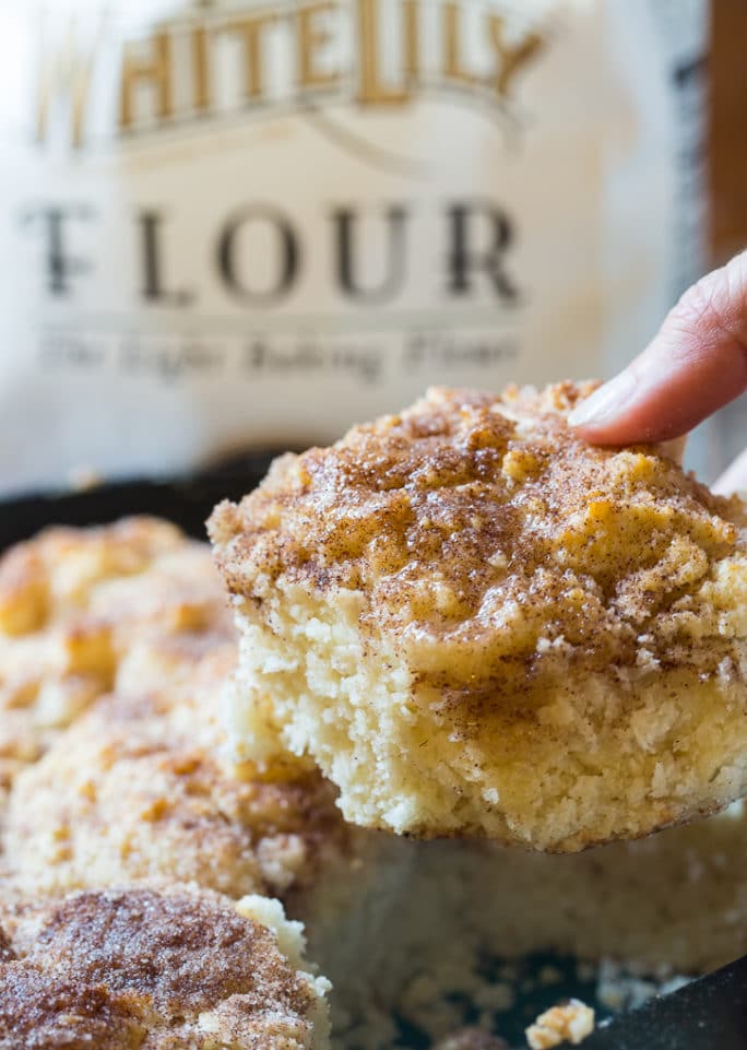 Skillet Snickerdoodle Biscuits