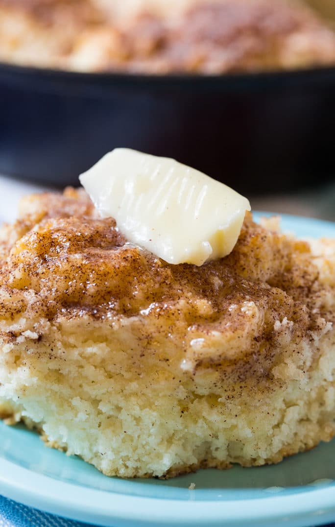 Skillet Snickerdoodle Biscuits