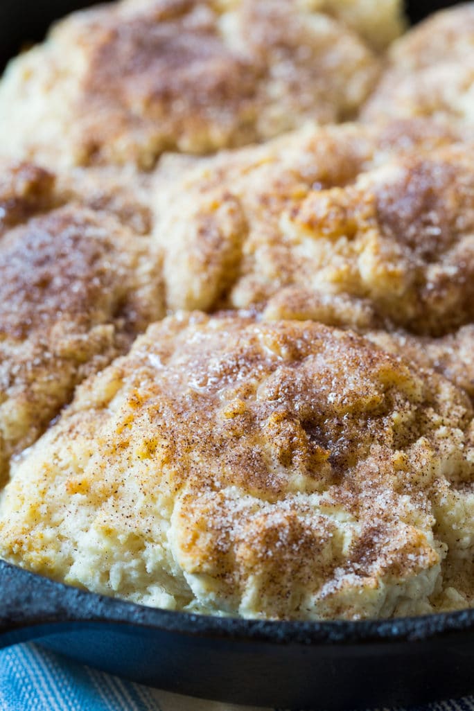 Skillet Snickerdoodle Biscuits