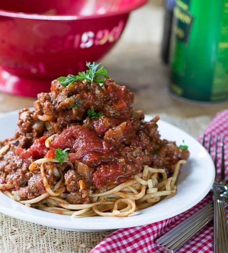 Thick on sale spaghetti sauce