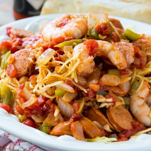 Spaghetti Squash Jambalaya Spicy Southern Kitchen
