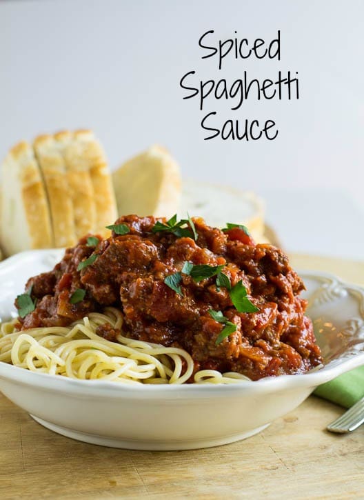 Spiced Spaghetti Sauce - Spicy Southern Kitchen