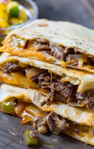 Spicy Beef Quesadillas