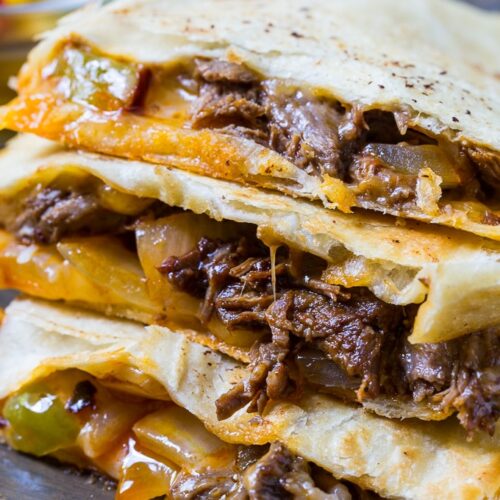 Spicy Beef Quesadillas