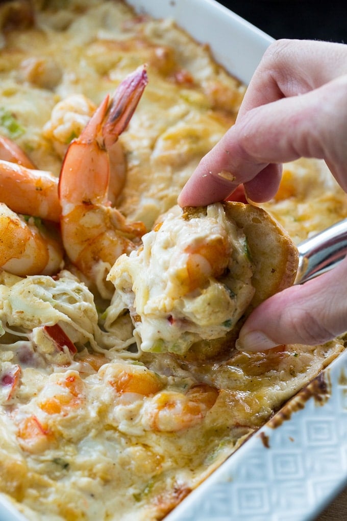 Creamy and cheesy Spicy Shrimp Dip