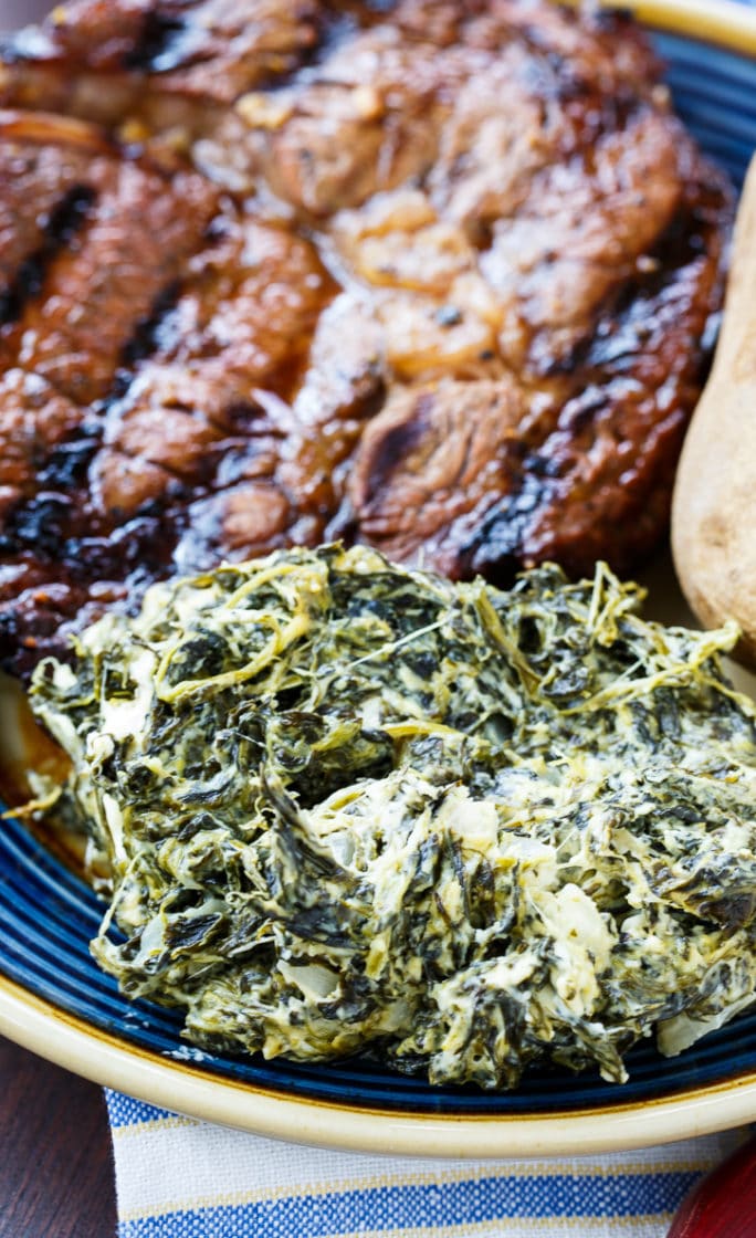 Slow Cooker Jalapeno Creamed Spinach