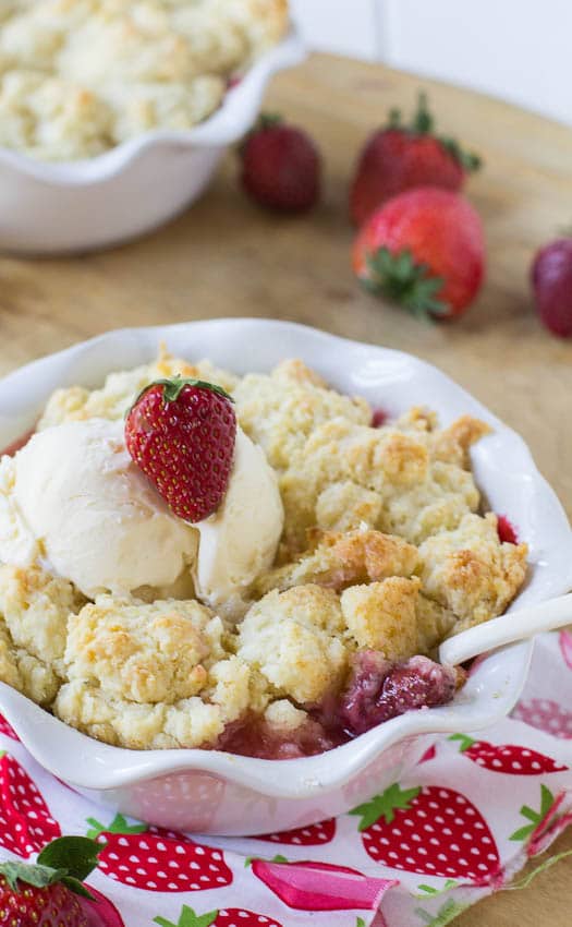 Strawberry Cobbler Recipe - Spicy Southern Kitchen