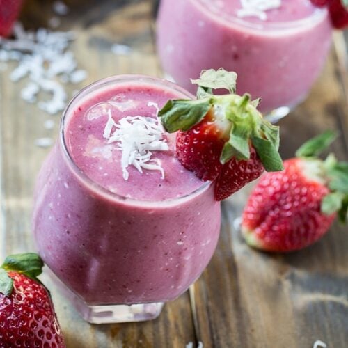 Strawberry Coconut Smoothie Spicy Southern Kitchen