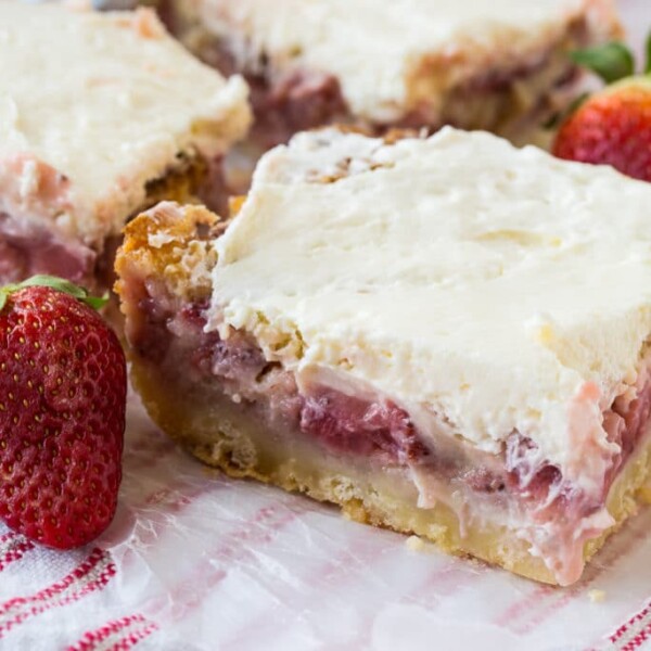 Strawberry Custard Bars