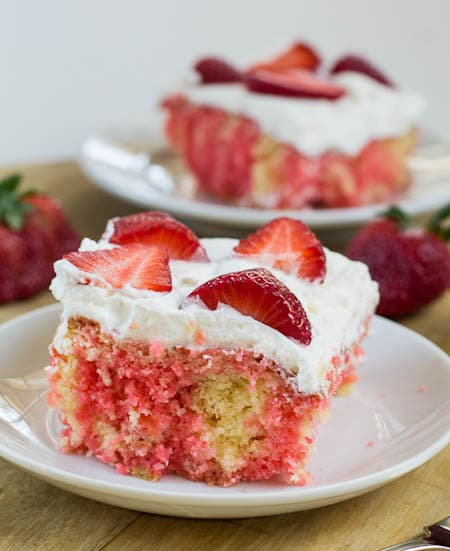 Easy Strawberry Poke Cake - Spicy Southern Kitchen