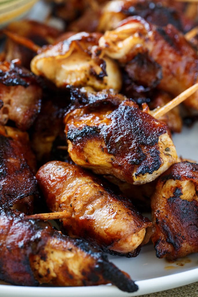 BBQ Bacon Chicken Bites - Spicy Southern Kitchen