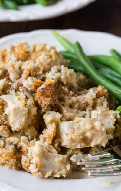 Chicken and Stuffing Casserole - Spicy Southern Kitchen