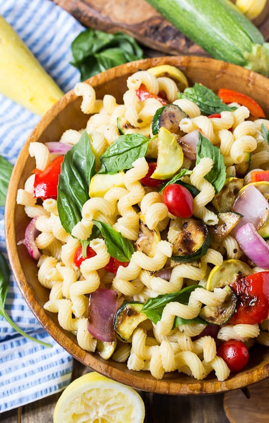 Grilled Summer Vegetable Pasta Salad Spicy Southern Kitchen