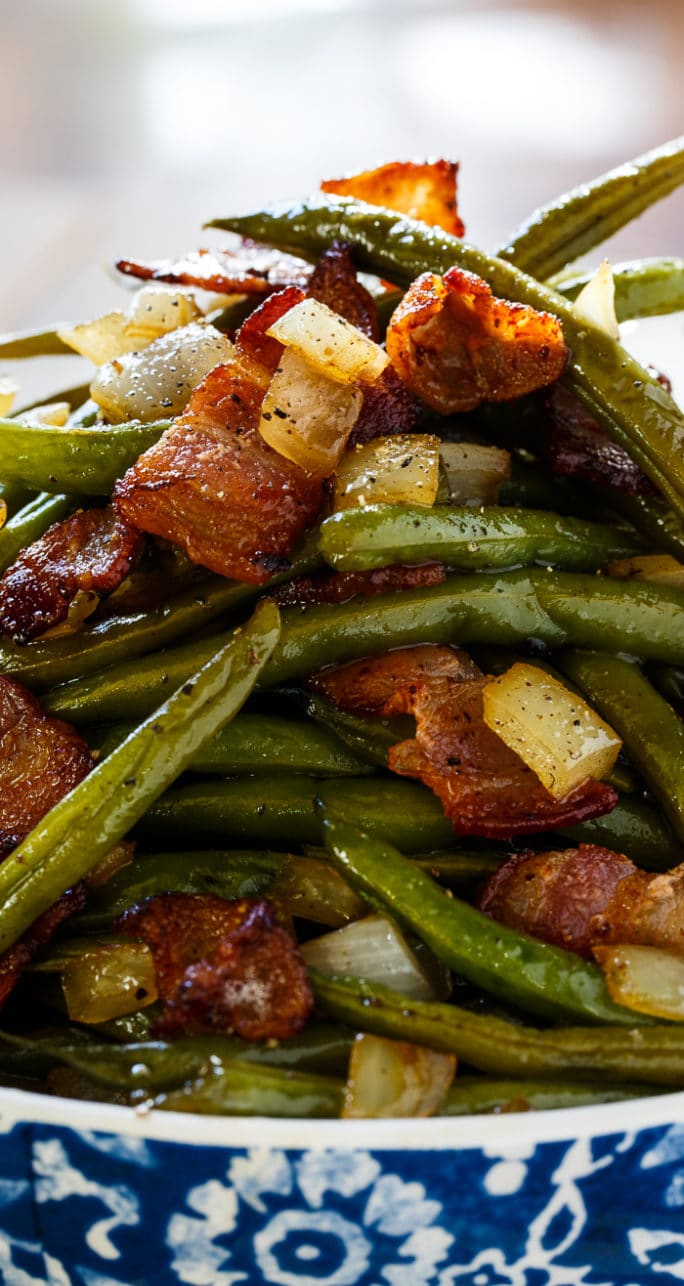 Sweet and Sour Green Beans - Spicy Southern Kitchen