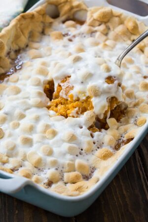 Sweet Potato Casserole with Marshmallows - Spicy Southern Kitchen